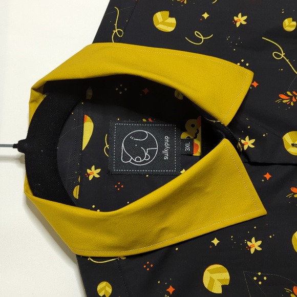 Sulkypup frog print short sleeve button down - Picture 2 of 6